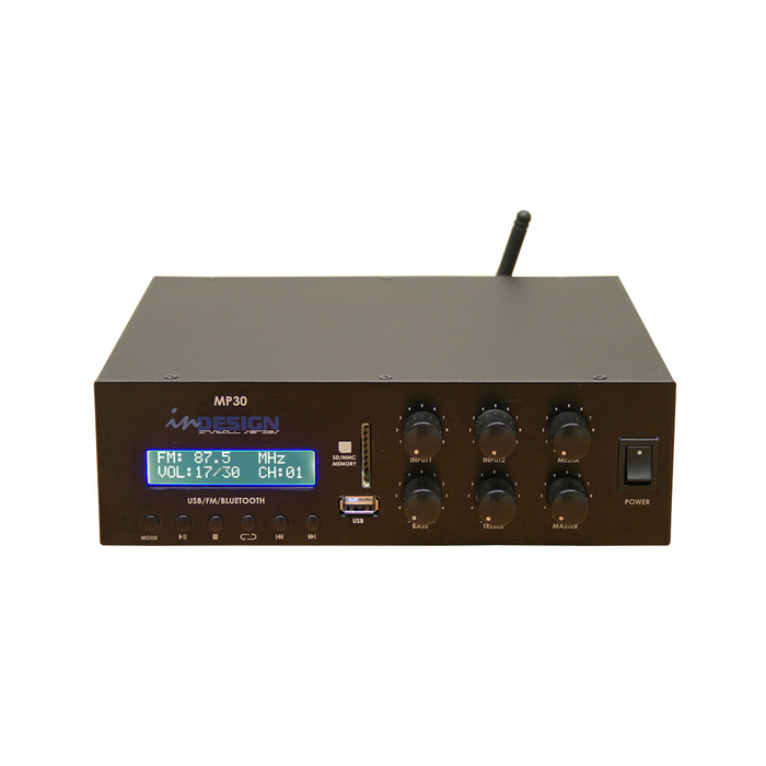 30W Mixer Amp w/Bluetooth & Tuner