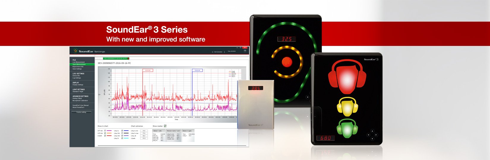 SoundEar 3-300 Noise Level Monitor & Recorder