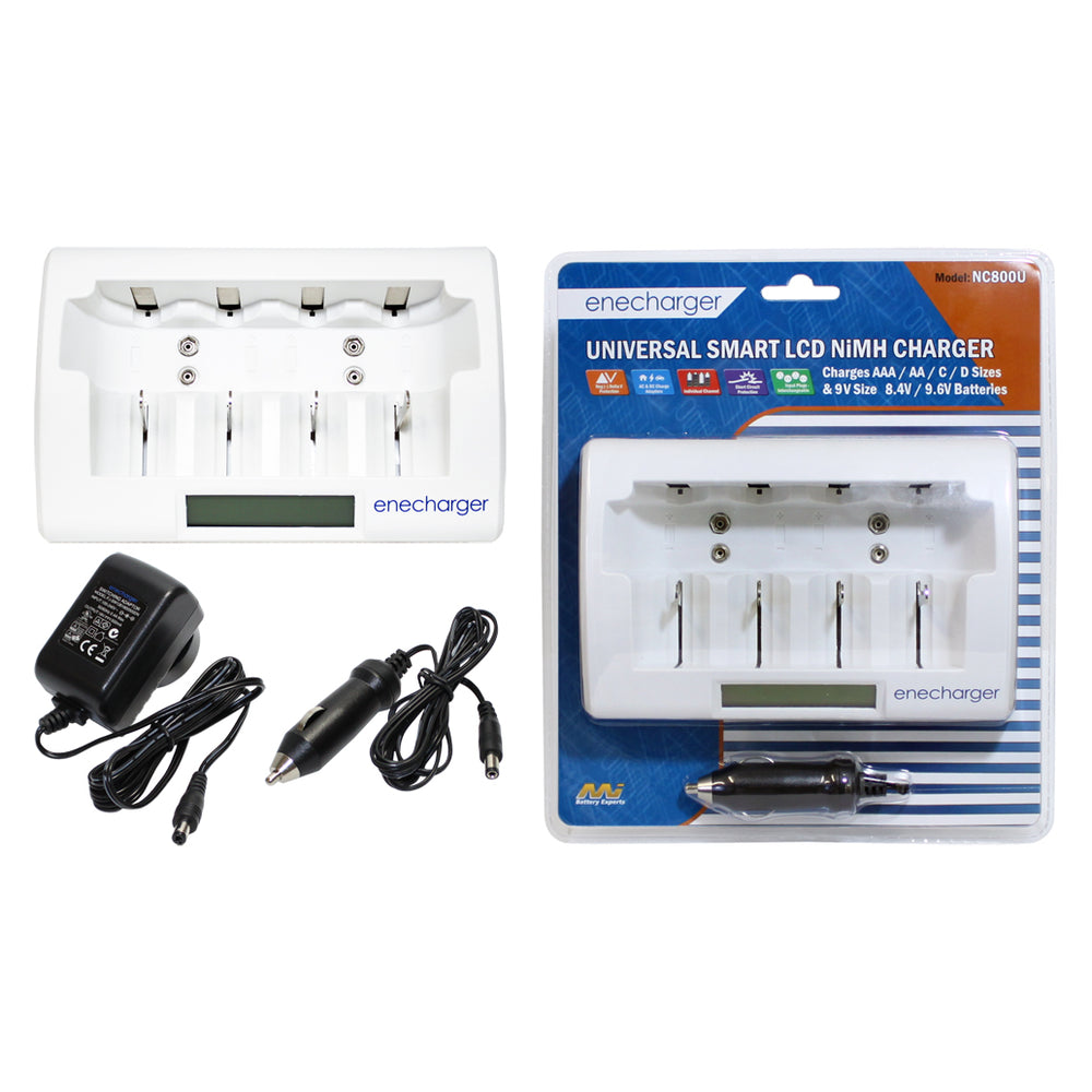 Charger + 9V Batteries Package