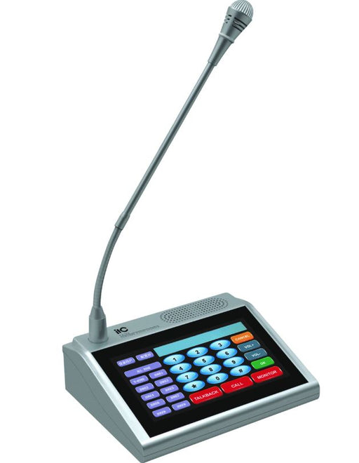 IP Desktop Paging Microphone with 7" Touch Screen